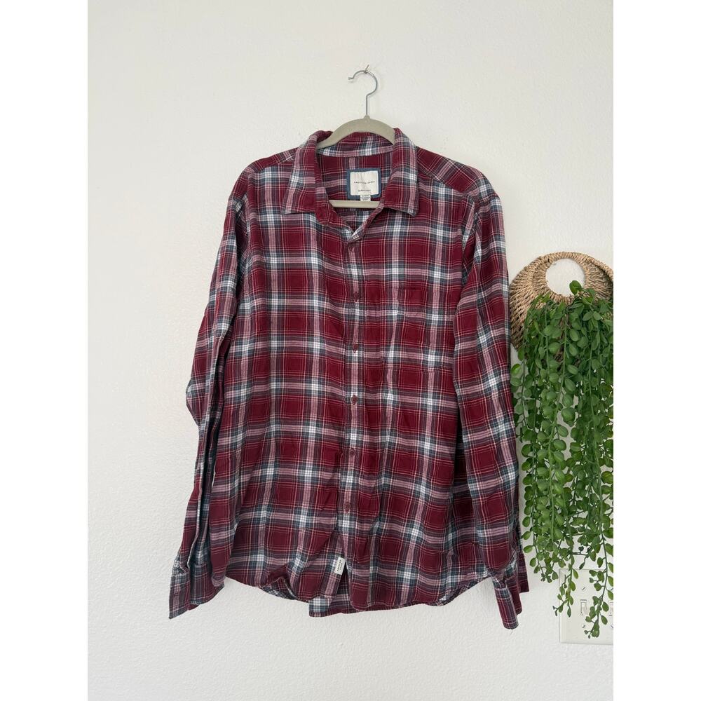 Men’s American Eagle XL Red / Burgundy Flannel